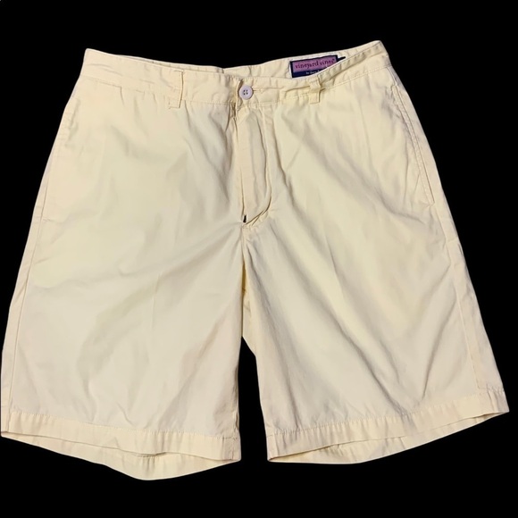 Vineyard Vines Other - Vineyard Vines Club Shorts Mens 32 Yellow Khaki Chino Casual Preppy  Cotton    